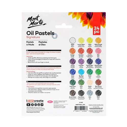 MONT MARTE OIL PASTELS 24 Piece1